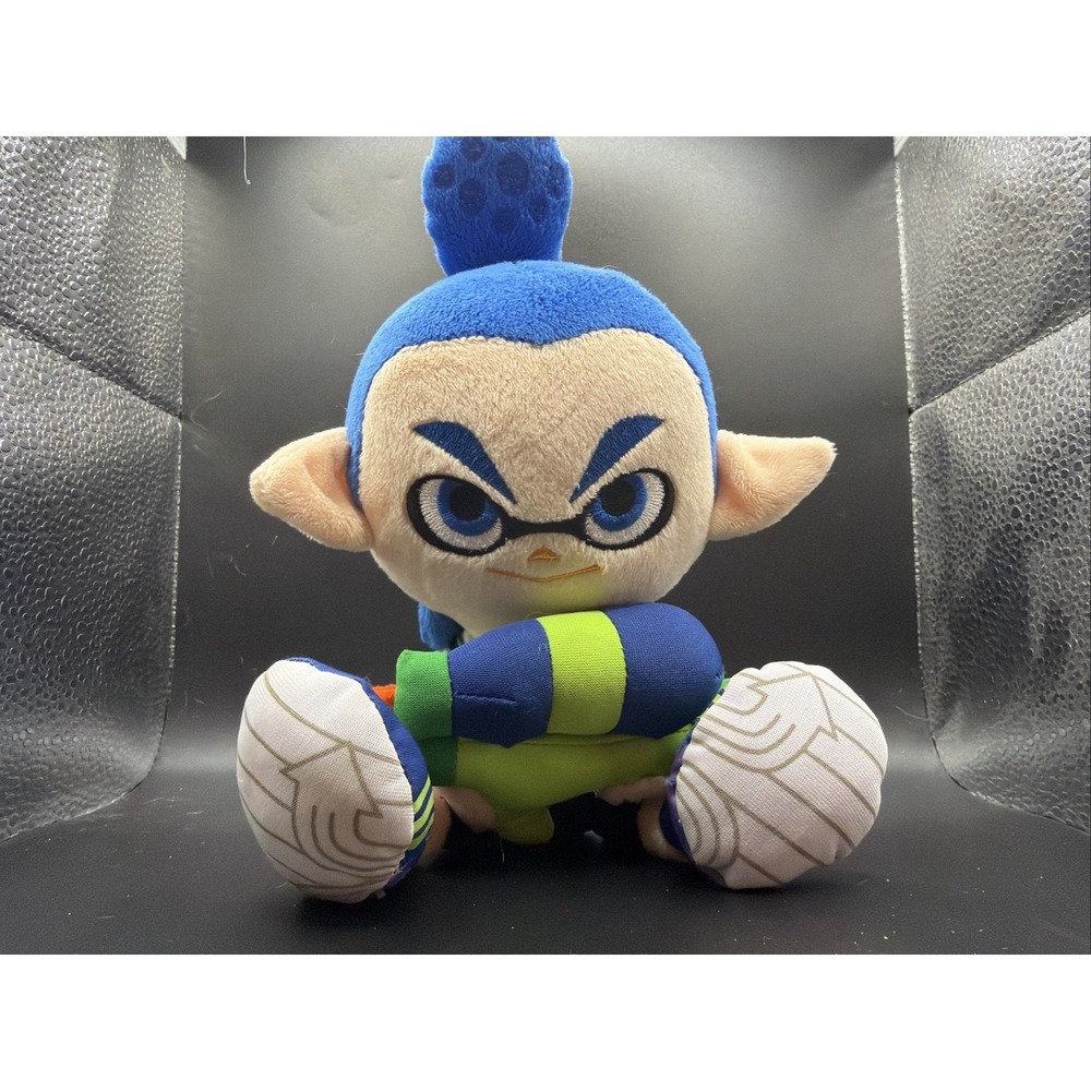 SP02 Splatoon Inkling Blue Boy Sanei 2015 Plush 11in Toy Doll Japan Squid